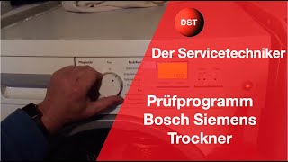 Prüfprogramm und Fehlerspeicher Trockner Bosch Siemens iq Wärmepumpentrockner [upl. by Anilemrac]