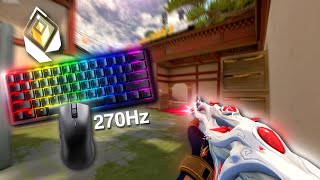 Relaxing 270FPS Ranked Gameplay ASMR l Razer Huntsman Mini Valorant [upl. by Evin]