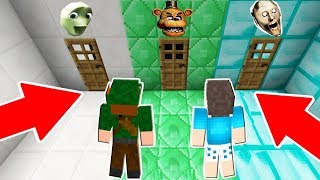 ENCONTRAMOS 3 PORTAS NO MINECRAFT QUAL ESCOLHER [upl. by Aynna]