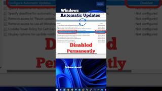 How to Permanently Disable Windows Updates shorts youtubeshorts [upl. by Liauqram311]