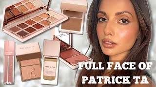 FULL FACE OF PATRICK TA MAKEUP  BrownOlive Skin Tone [upl. by Ledua]