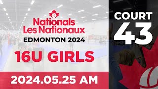 2024 Volleyball Canada Nationals 🏐 Edmonton 16U Girls  Day 2 AM Wave  Court 43 20240525 [upl. by Kiehl]