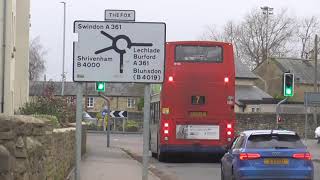 Xmas Day 18 Stagecoach West Number 7 from Highworth Station Road to Brewery Street Wiltshire [upl. by Anailuj289]