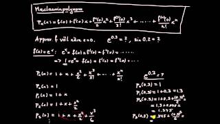 Maclaurinutveckling del 2  exempel på Maclaurinpolynom [upl. by Anina441]