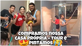 COMPRAMOS NOSSA CASA PRÓPRIA  TOUR E PINTANDO [upl. by Ateloiv]