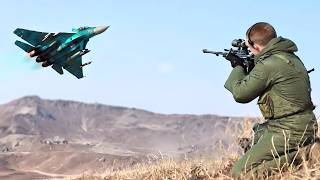 SNIPER vs JETS Ukrainian Sniper hit the North Korean SU34 jet with a direct shot [upl. by Valiant]