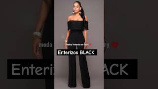 Enterizos Elegantes para Fiestas negros 2024 tendencia2023 ideasoutfits moda2023mujer tendency [upl. by Bilicki970]