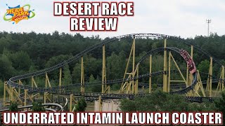 Desert Race Review Heide Park Intamin Accelerator Coaster  Underrated Launch Coaster [upl. by Armando]