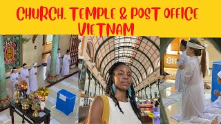 I found an UNKNOWN religion  Visit the CAO DAI TEMPLE  Ho Chi Ming City Vietnam  One One Cocoa [upl. by Sholeen]