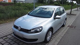 VW Golf VI 20 TDI Trendline 2009  Vorstellung und Tour Deutsch HD [upl. by Annayt]