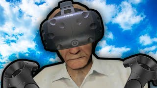 Putting my 90 year old grandpa in VRCHAT [upl. by Matlick774]