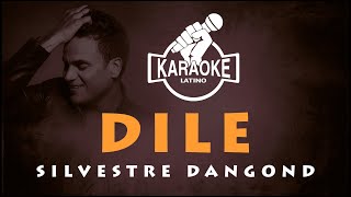 Dile  KARAOKE Silvestre Dangond karaokevallenato [upl. by Kcirddahc]