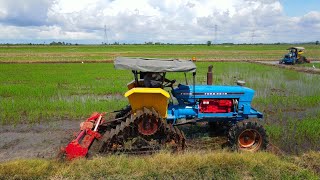 Tractor trek Ford 6610 cat baru 2biji mengala di Kg Ketol musim 2021 [upl. by Ahsiem672]