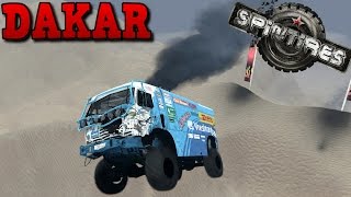 SpinTires  Dakar  Map Mod  Kamaz 49252 Dakar [upl. by Wartow828]