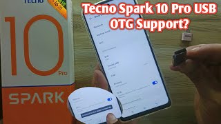 Tecno Spark 10 Pro OTG Setting  How to Enable OTG amp Connected to Other device Successfully  2023 [upl. by Gaspard25]