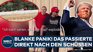 ATTENTAT Schüsse auf Donald Trump Das erlebten Augenzeugen nahe des Attentäters Matthew Crooks [upl. by Einaej]