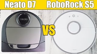 Neato Botvac D7 Connected vs Roborock S5 S50 [upl. by Yart]