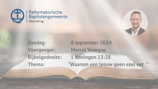 “Waarom een leeuw geen ezel eet ”  1 Koningen 1338  Marcel Vroegop [upl. by Dace472]