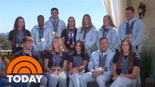 Team USA swimmers talk coming out on top at the Paris Olympics [upl. by Dex]