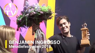 Benjamin Ingrosso  vinnare melodifestivalen 2018 [upl. by Llehsal]