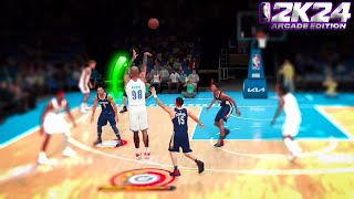 My New Jumpshot is INSANE  NBA 2K24 Arcade Edition My Career [upl. by Comyns]