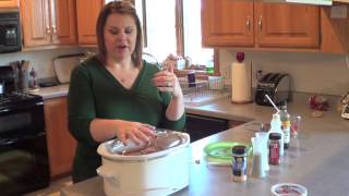 Crock BBQ Pulled Pork Cooking with Kristin [upl. by Sweatt]