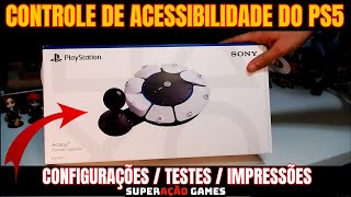 Controle Access PS5 Configurações testes e primeiras impressões [upl. by Nannek]