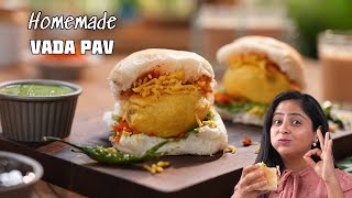 Vada Pav Recipe How to Make Mumbais Iconic Street Food at Home  वडा पाव बनाने की रेसिपी [upl. by Budge204]