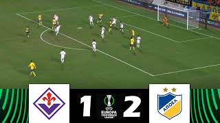 FiorentinaAPOEL 12  UEFA Conference League 202425  Highlights della Partita [upl. by Neela382]