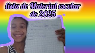 ✨lista de Material escolar de 2025✨ [upl. by Pascia]