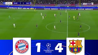 Bayern München gegen FC Barcelona 14  Champions League 202425  Spielen Höhepunkte [upl. by Leonanie689]