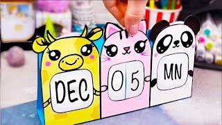 DIY Cute DESK CALENDAR  How to make 2024 desk calendar only from paper [upl. by Retsel]