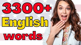 Learn Most Important 3300 English Words  You can understand 92 of English [upl. by Joselyn351]