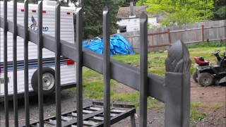 DIY Welding Project Cheapest Two Wrought Iron Driveway Gates Fabricated  Easiest HowTo Tutorial [upl. by Mischa381]