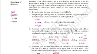 Structure of Glucose  Class 12 chemistry  Biomolecules  Carbohydrates  SK Chemistry [upl. by Murrell]