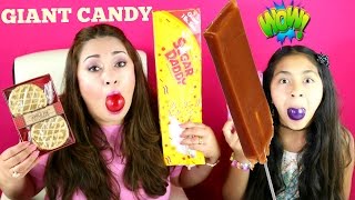 Giant Sugar Daddy Apple Pie amp Ice Cream Lollipops Nerd Gumballs Candy B2cutecupcakes [upl. by Akeihsal]