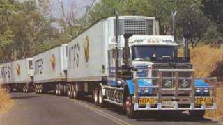 Australian roadtrains 03 10 10 50 wmv [upl. by Hgielsel]