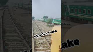 Fastest Ever 6 Down Green Line Overtaking our Train viral trainovertaking shorts [upl. by Orin]