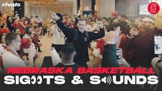 Nebraska basketballs sendoff ahead of Big Ten Tournament [upl. by Ahsed455]