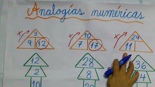 ANALOGIAS NUMERICAS PARA PRIMARIA 2020 [upl. by Ortiz]