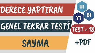 Test 18  Permütasyon  Kombinasyon  Binom  Derece Yaptıran Zor Sorular  2024 AYT Matematik Kampı [upl. by Oilegor]