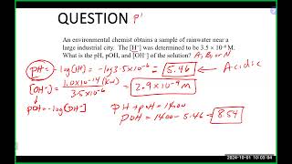 Chem 51 Lecture 10124 Ch 14 [upl. by Geithner]