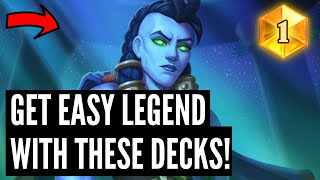 The 5 BEST DECKS to get LEGEND in Standard and Wild after the nerfs [upl. by Repinuj]