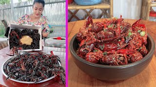 Yummy Crayfish cooking with country style  Cooking with Sreypov [upl. by Eolanda293]