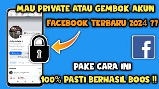 Cara privasi Akun facebook 2024  Privat akun facebook [upl. by Aneerb745]