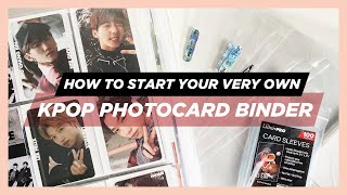 ✨how to start your very own kpop photocard binder ✨ [upl. by Eustace]