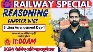 Railway Special Reasoning  Railway Reasoning PYQ  Seating Arrangement for Railway  By Mahesh Sir [upl. by Edvard]