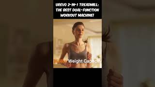 UREVO 2in1 Treadmill The Best DualFunction Workout Machine [upl. by Klockau]