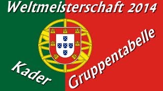 Portugal WM Kader amp Gruppentabelle Weltmeisterschaft 2014 Brasilien  Let´s Play Fifa 14  POR 01 [upl. by Yenduhc]