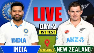 India vs New Zealand 1st Test Day 2  IND vs NZ Live Match  Live Cricket Match Today  Session 2 [upl. by Stevena]